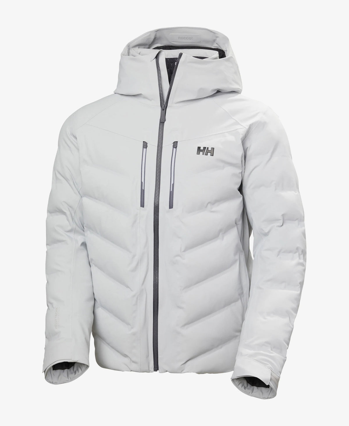 Helly Hansen Alpha Puffy Jacket in Grey Fog, front