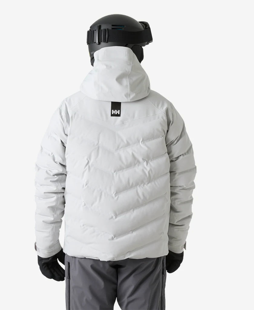 Helly Hansen Alpha Puffy Jacket in Grey Fog, back