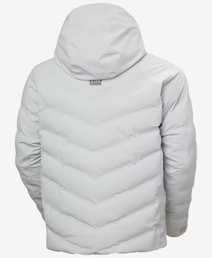 Helly Hansen Alpha Puffy Jacket in Grey Fog, back