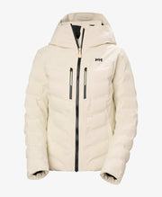 Helly Hansen Womens Alphelia Puffy Jacket in Cream, front