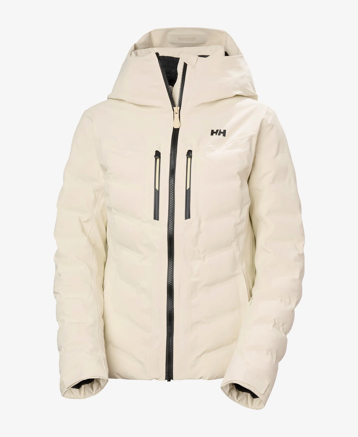 Helly Hansen Womens Alphelia Puffy Jacket in Cream, front