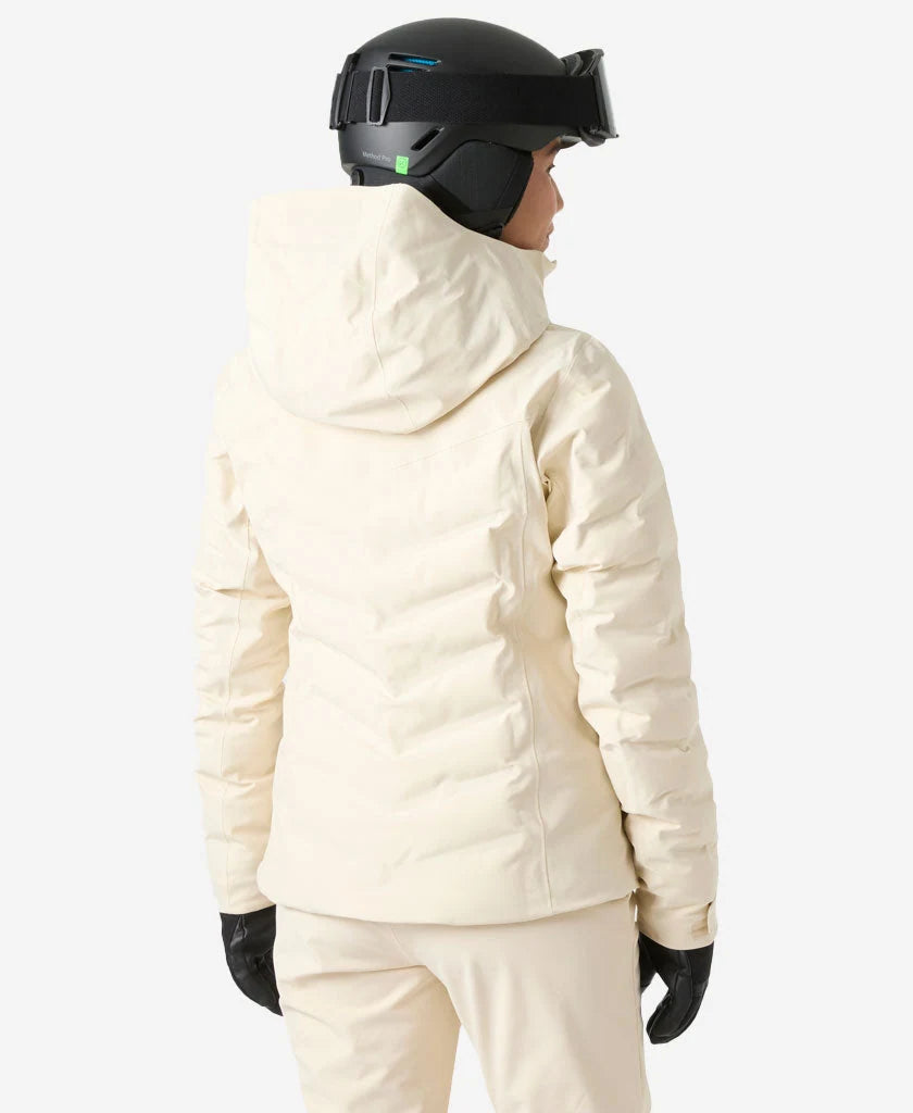 Helly Hansen Womens Alphelia Puffy Jacket in Cream, back