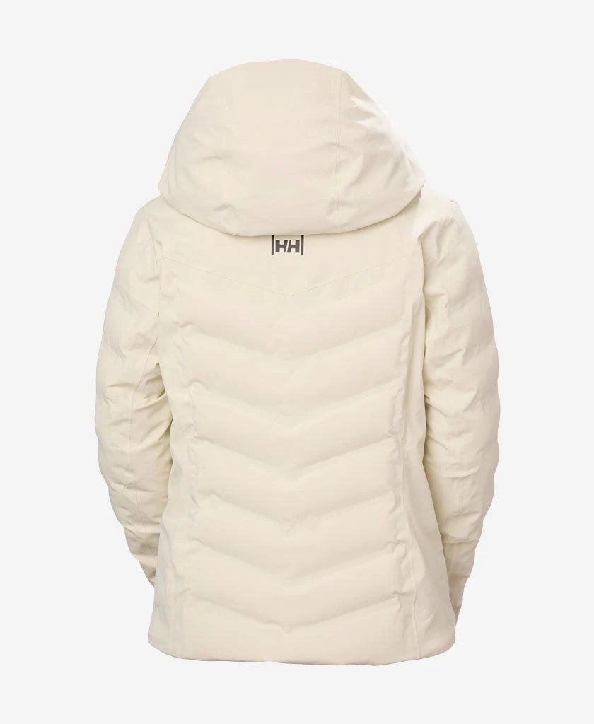 Helly Hansen Womens Alphelia Puffy Jacket in Cream, back