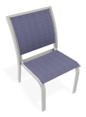 Telescope Bazza / Kendall Stacking Armless Cafe Chair Snow / Breeze Sling