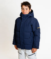 Karbon Cirrus Ski Jacket in Infinity, on-body front
