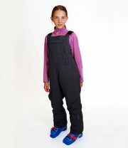 Karbon Haze Girls Bibs in Black, on-body front