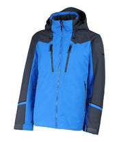 Karbon Helios Mens Ski Jacket in Macaw Blue, front