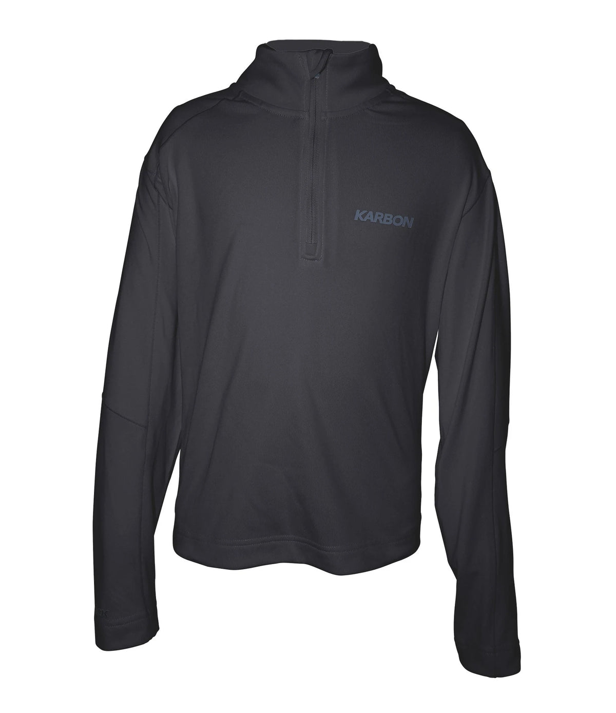 Karbon Junior Ion 1/4 Zip in Black, front
