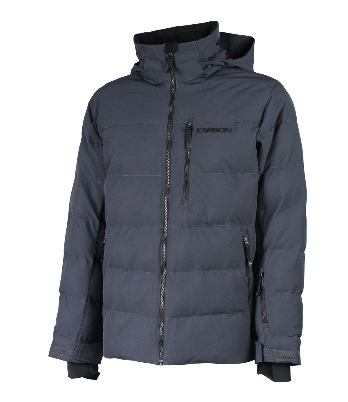 Karbon Nikos Mens Ski Jacket in Shadow, front