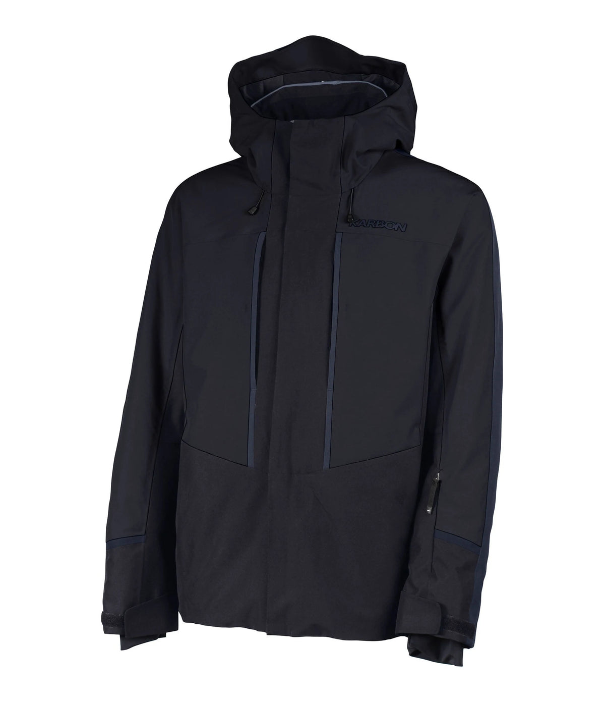 Karbon Theon Mens Ski Jacket in Black, front