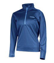 Karbon Womens Ion 1/2 Zip in Dark Blue, front