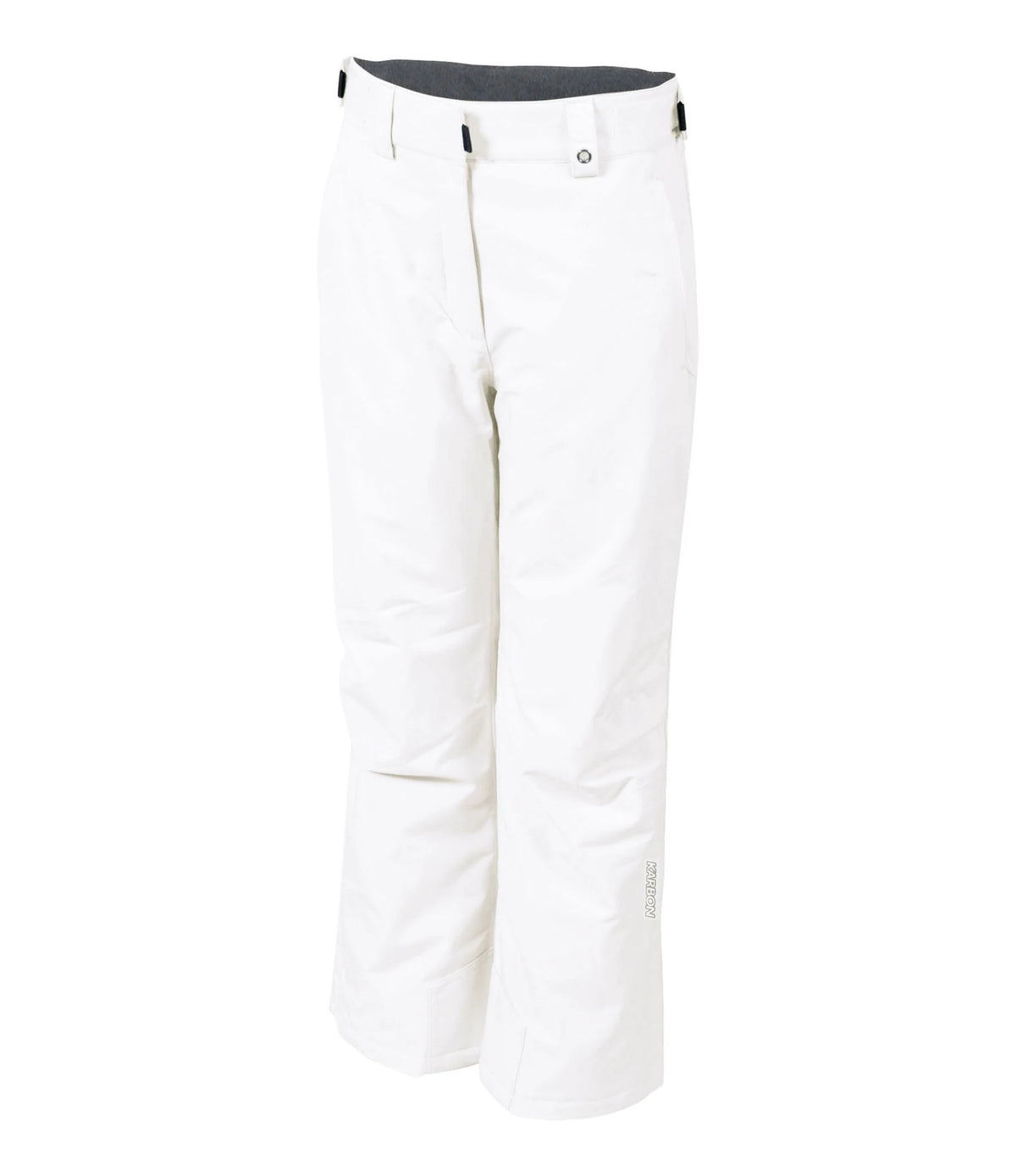 Karbon Yara Girls Ski Pant in Arctic White, front