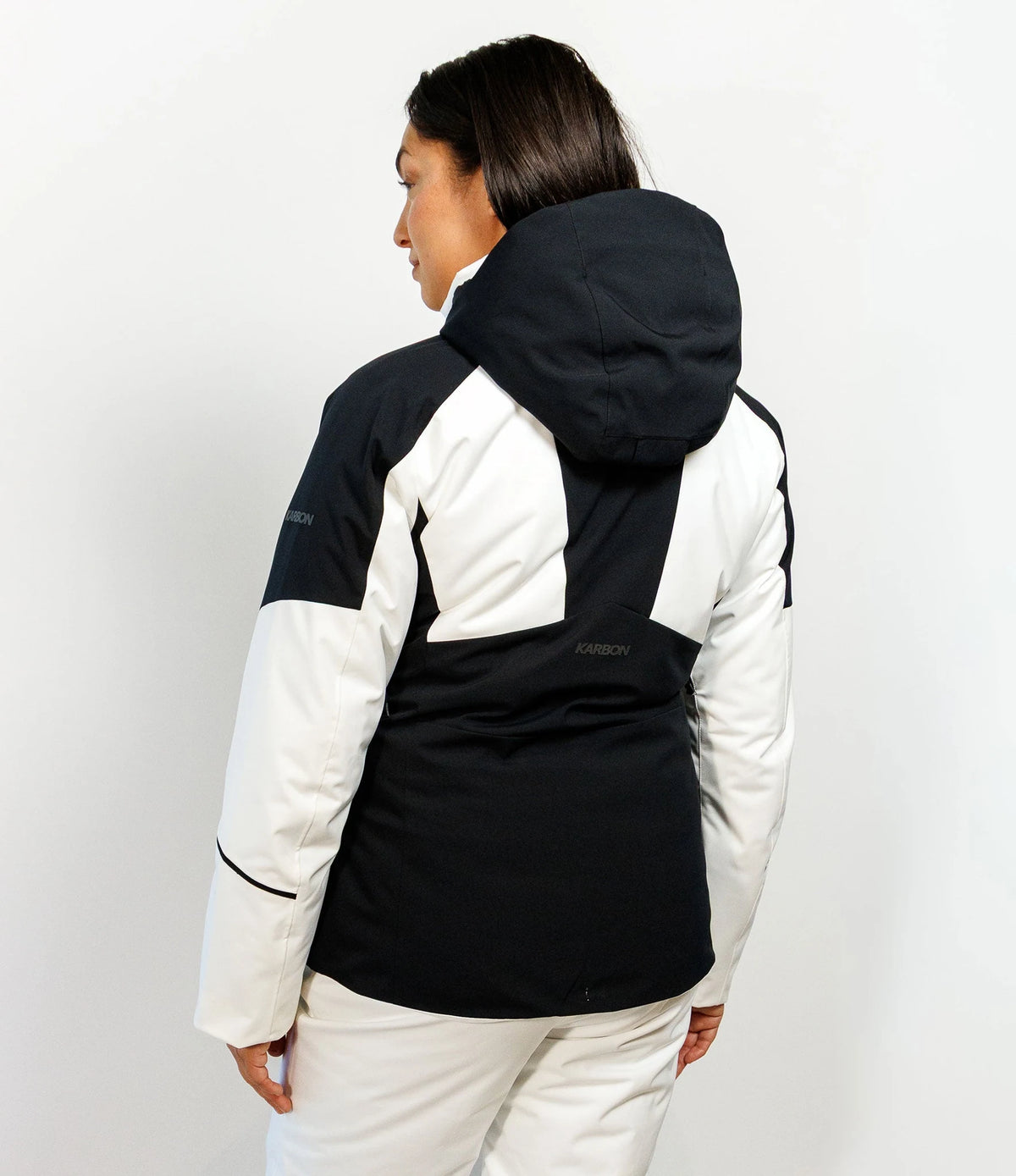 Karbon Zenya Ladies Ski Jacket in Arctic White, back