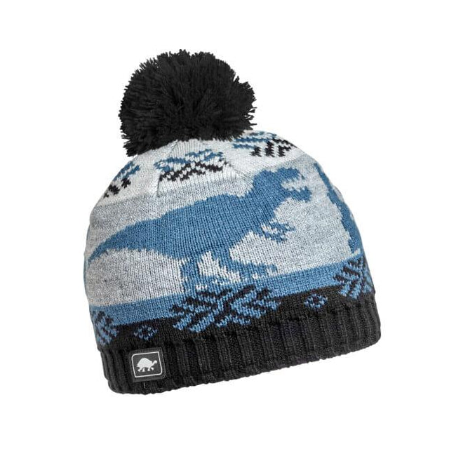 Turtle Fur Kids Nordic Dino Hat Black
