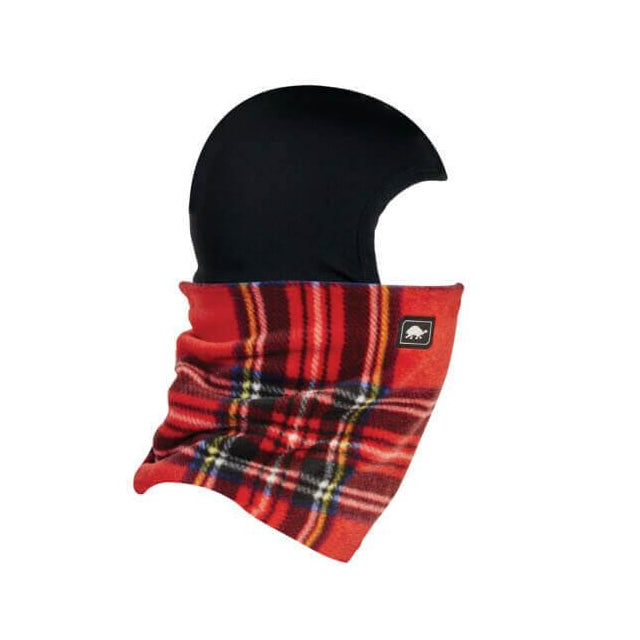 Turtle Fur Kids Playful Prints Fleece Shellaclava Red Plaid