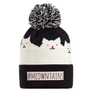 Turtle Fur Kids #Meowntains Hat Black