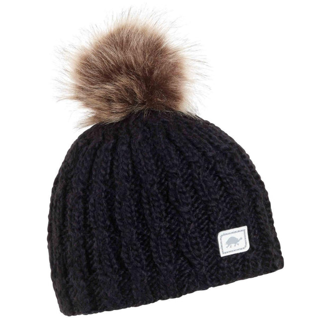 Turtle Fur Merino Wool Fifi Hat Black