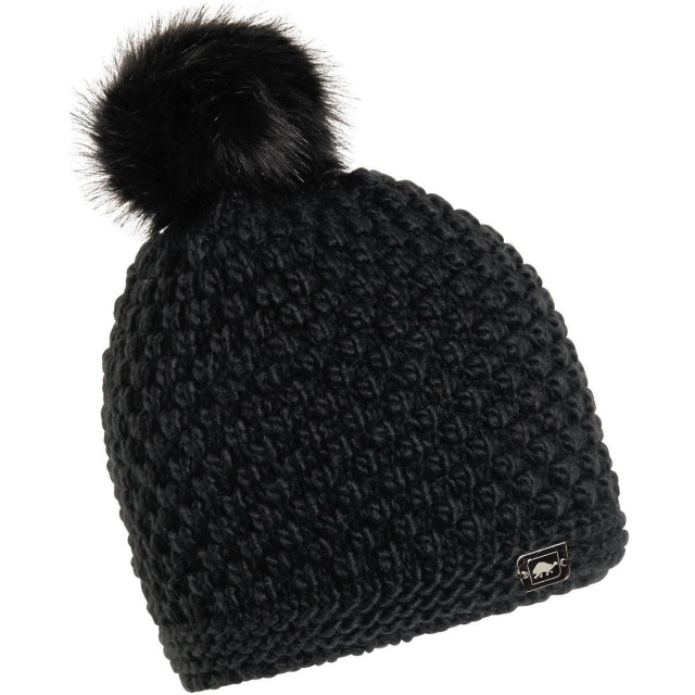 Turtle Fur Snowfall Hat Black