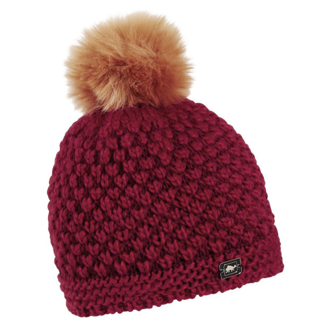 Turtle Fur Snowfall Hat Wine