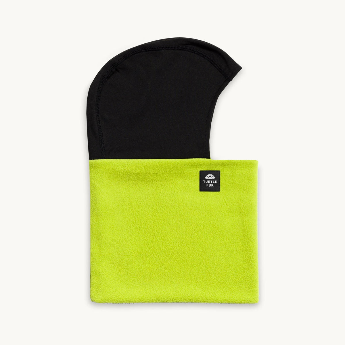 Turtle Fur Youth Chelonia 150 Fleece Shellaclava in Bright Lime