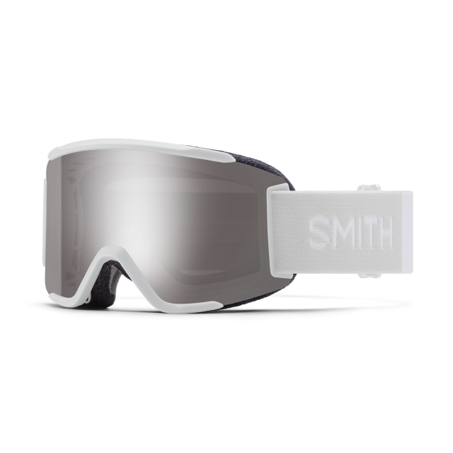 Smith Squad Small Goggles White Vapor / ChromaPop Sun Platinum Mirror