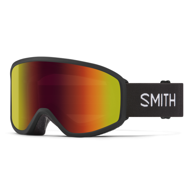 Smith Reason OTG Low Bridge Goggles Black + Red Sol-X Mirror