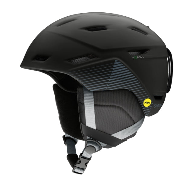 Smith Mission MIPS Helmet / Matte Black Stripes