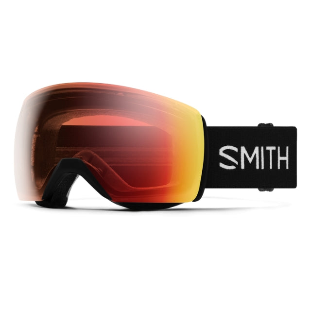 Smith Skyline XL Goggles Black + ChromaPop Pro Photochromic Red Mirror