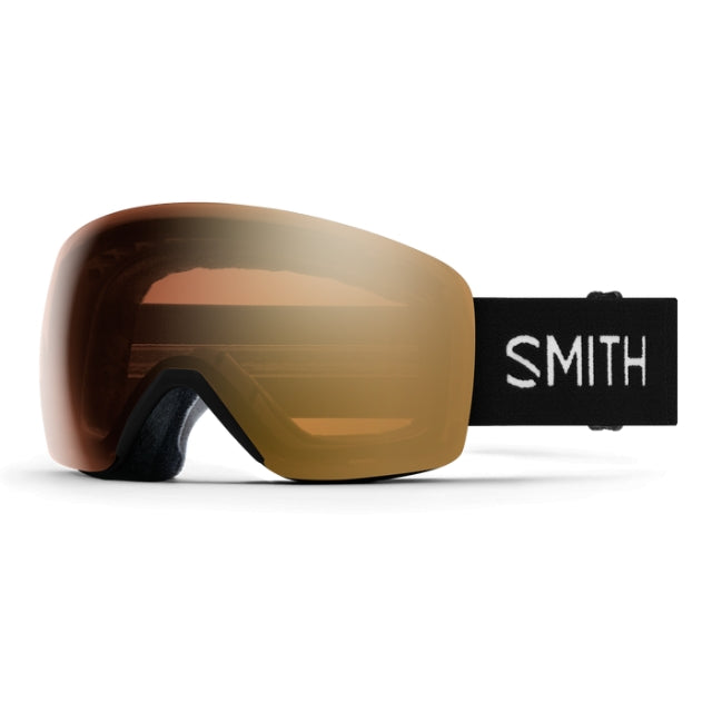 Smith Skyline Goggles Black + ChromaPop Pro Photochromic Gold Mirror