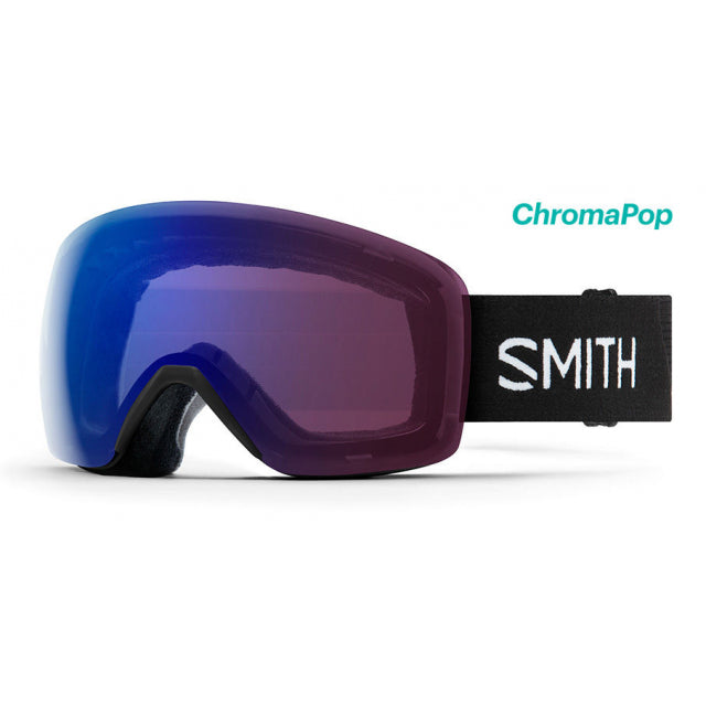Smith Skyline Goggles Black + ChromaPop Photochromic Rose Flash