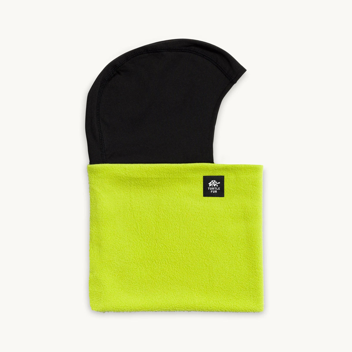 Turtle Fur Kids Chelonia 150 Fleece Shellaclava in Bright Lime