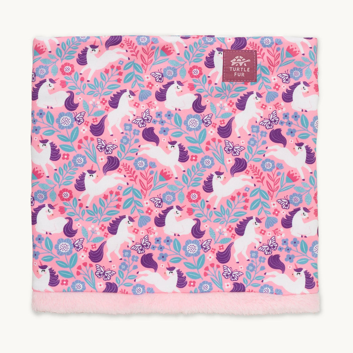 Turtle Fur Kids Comfort Shell Neck Warmer lined with Comfort Plush in Unicornucopia