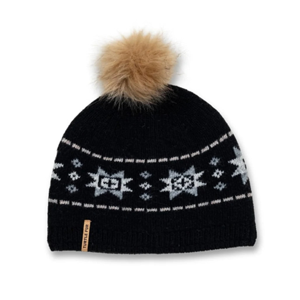 Turtle Fur Lambswool North Star Hat in Black