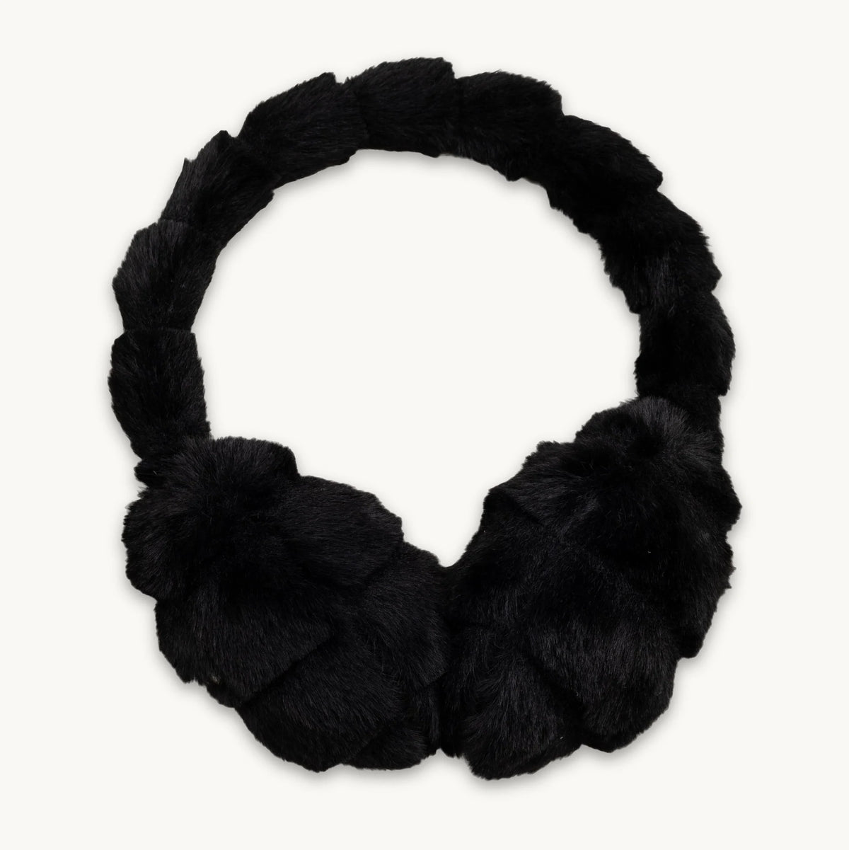 Turtle Fur Faux Fur Ear Muff in Black