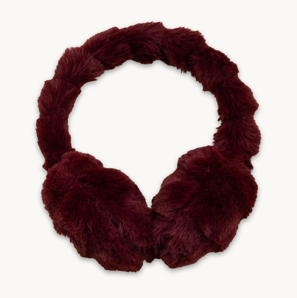 Turtle Fur Faux Fur Ear Muff in Wine