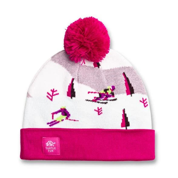 Turtle Fur Kids Shred Hat in Fuchsia