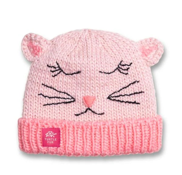 Turtle Fur Kids Critter Hat in Pink