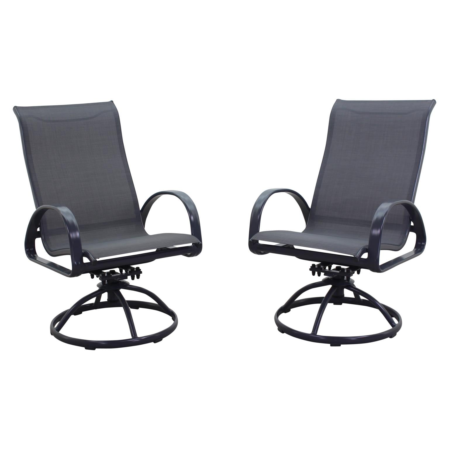 Kingston Cape Cod Dining Swivel Rockers / Gray