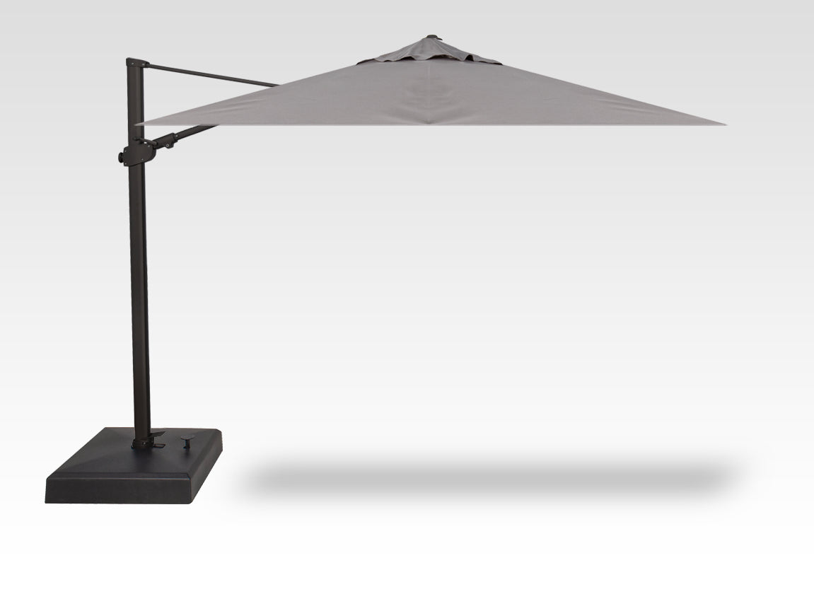 Treasure Garden 10 Square Cantilever Umbrella AG25TSQR / Black / Boulder - 4820 (C)