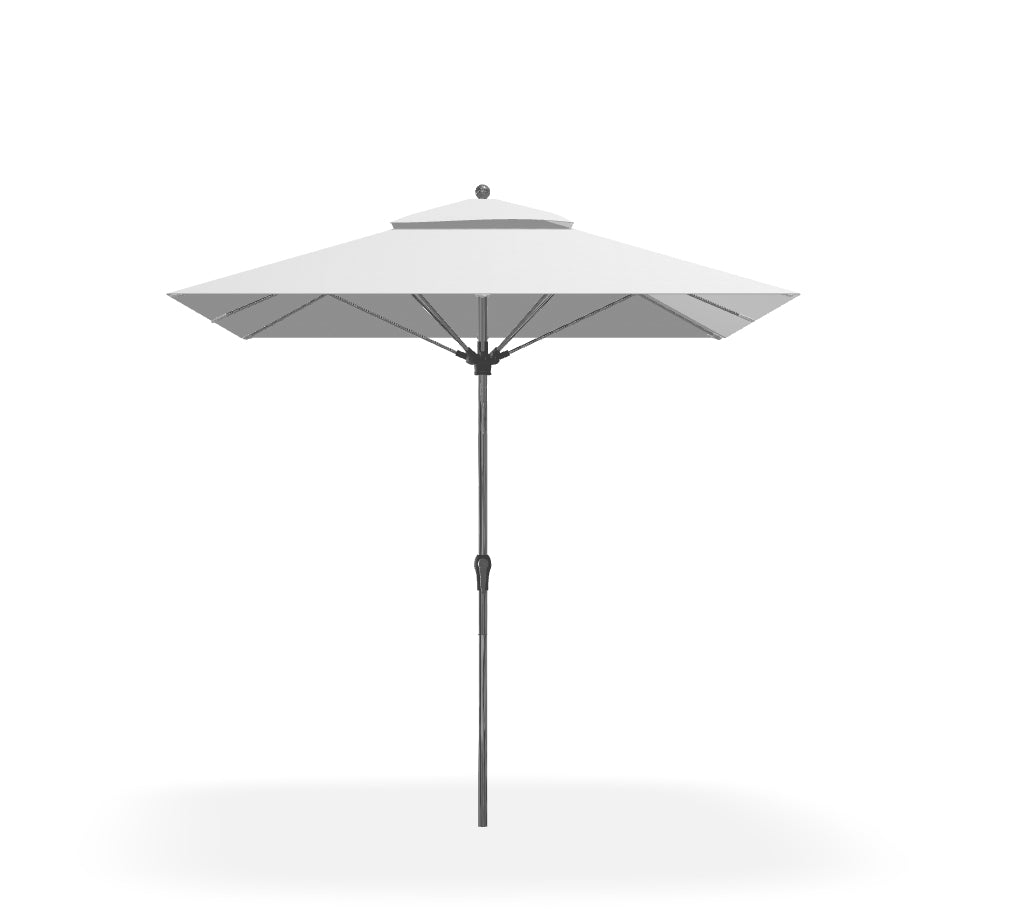 Frankford Umbrellas Monterey 8x10 Auto Tilt Umbrella Platinum / White