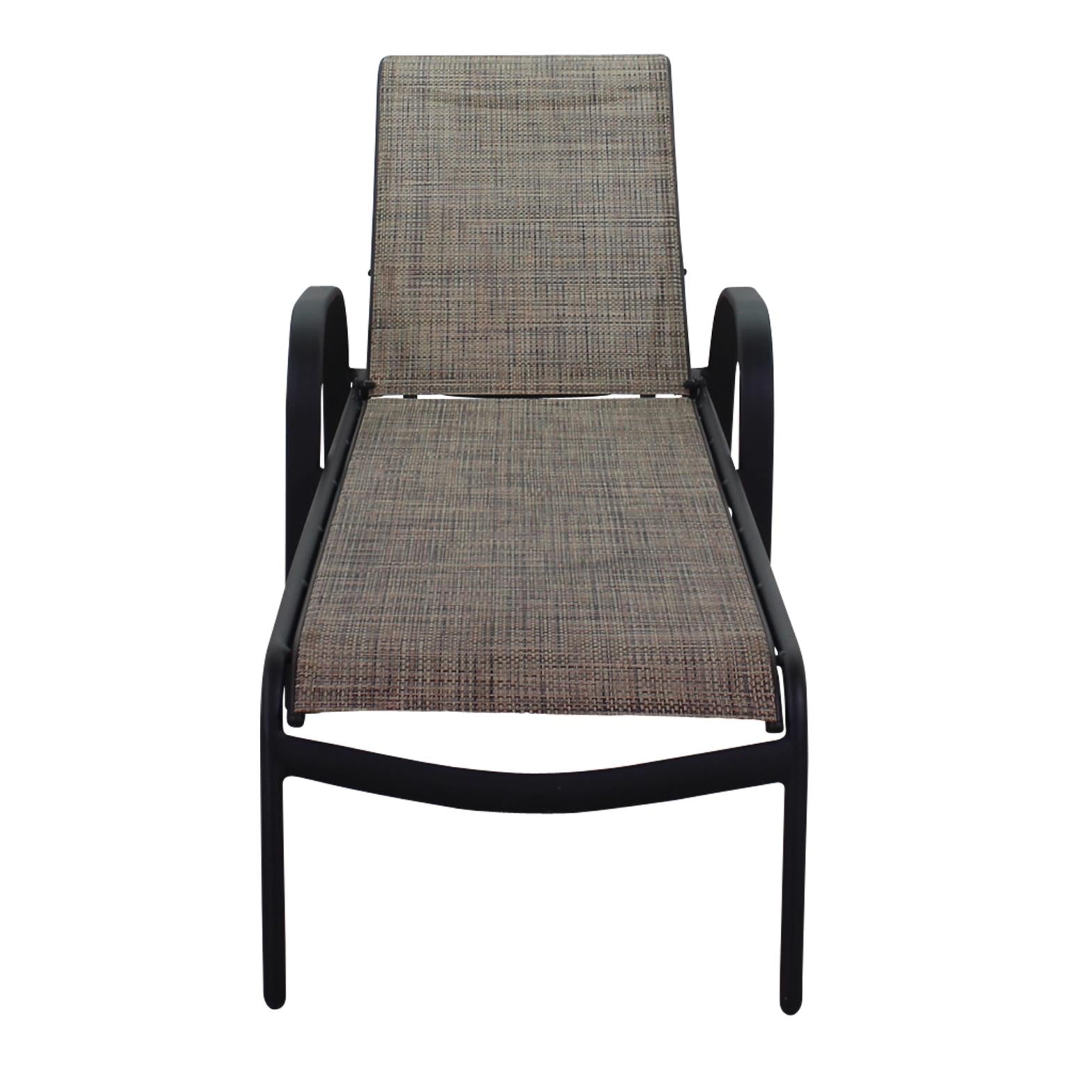 Kingston Cape Cod Dining Sling Chaise Lounge Chair / Java