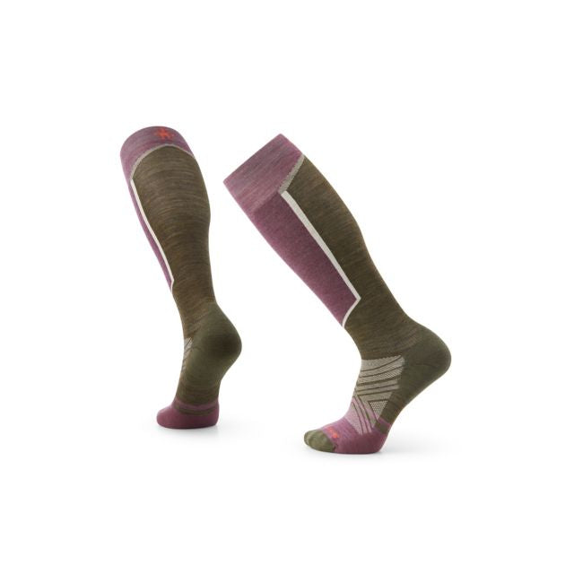Smartwool Ski Targeted Cushion OTC Socks Military Olive