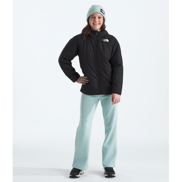 North Face Girls Reversible Shasta Short Parka TNF Black