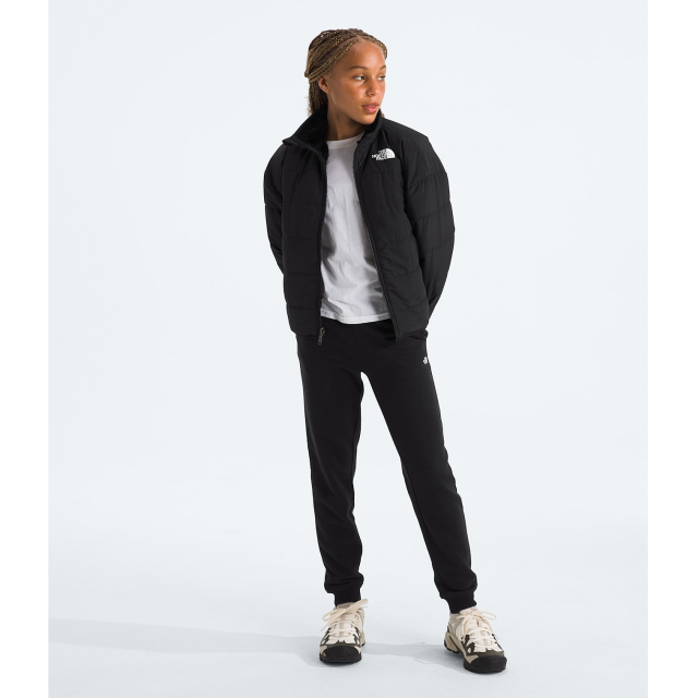 North Face Girls Reversible Shasta Full Zip Jacket TNF Black