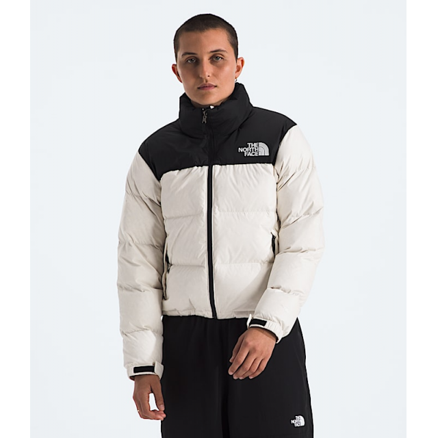 North Face W 1996 Retro Nuptse Jacket White Dune/TNF Black