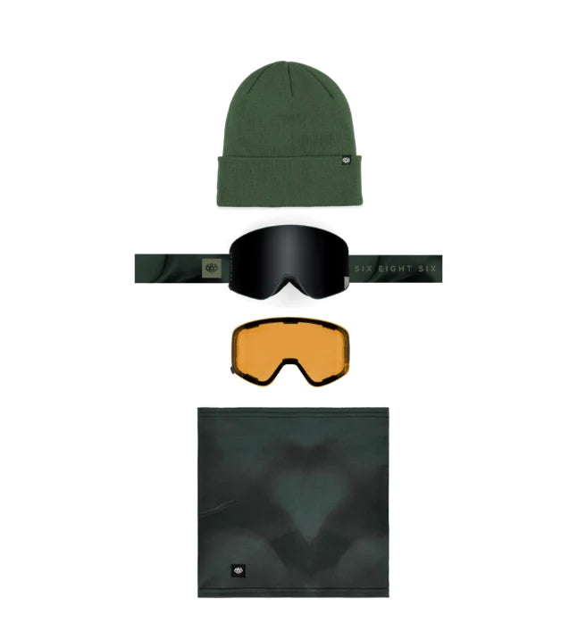 686 Smarty Magnetic Goggle Pack Moss Dunes + Moss Green + Amer