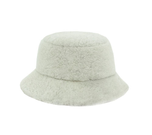 Mitchies Matchings Curly Lamb Bucket Hat Ivory