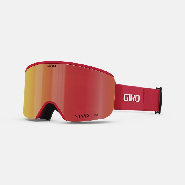 Giro Axis Goggle 2025 Red and Black Thirds / Vivid Ember / Vivid Infrared