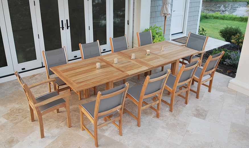Kingsley Bate Hyannis 118 Rectangular Extension Dining Table