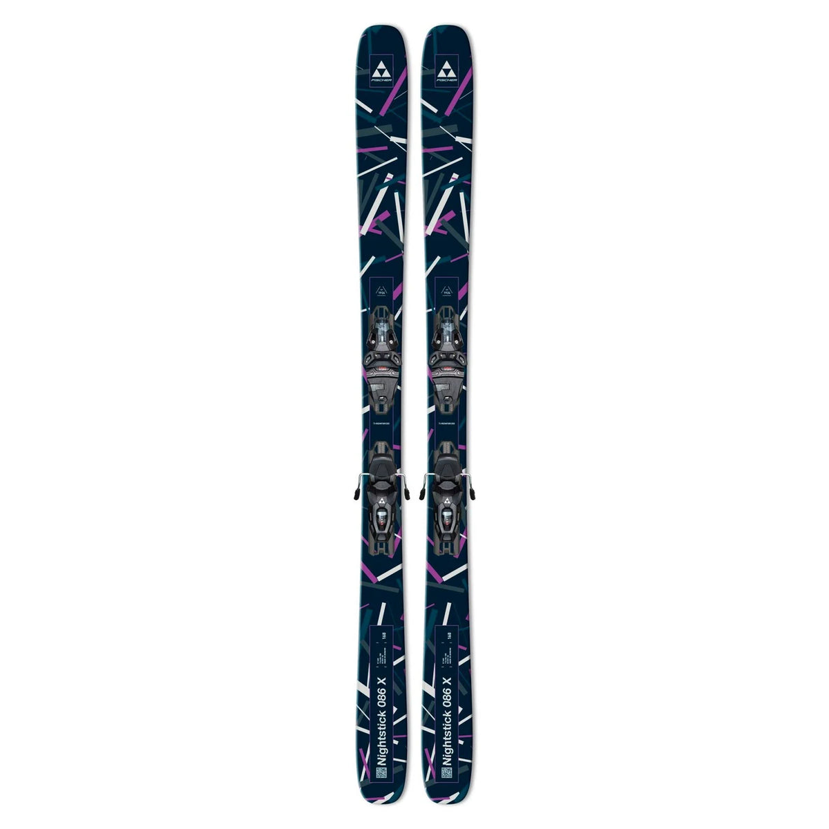 Fischer Nightstick 86 X with RSW 10 GW Bindings 2027 - Black/Gray/Purple